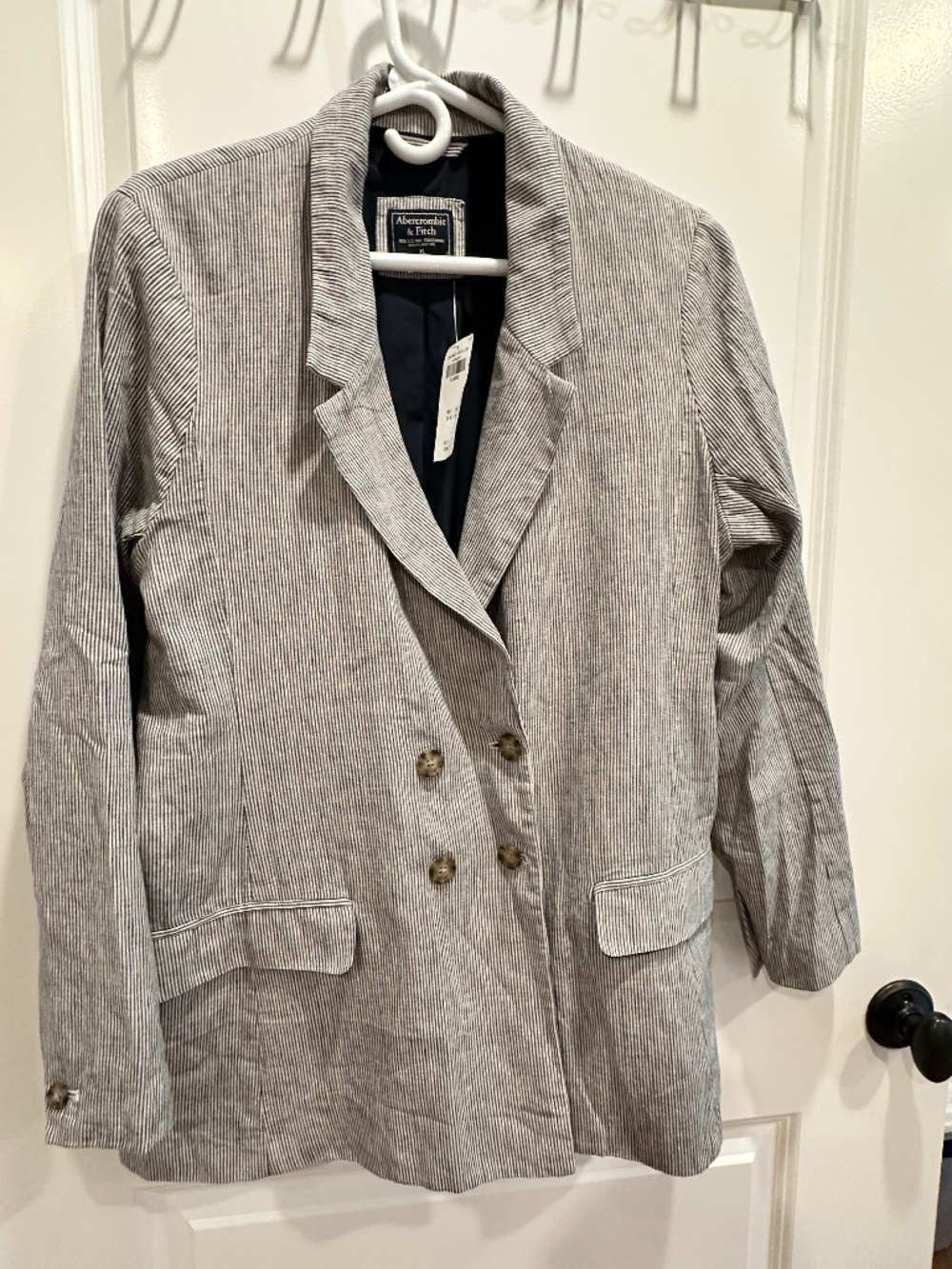 NWT Abercrombie Oversized striped blazer